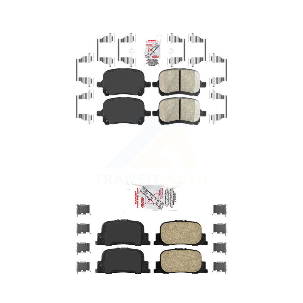 Ceramic Disc Brake Pads Front Rear Kit For Toyota Camry Lexus ES300
