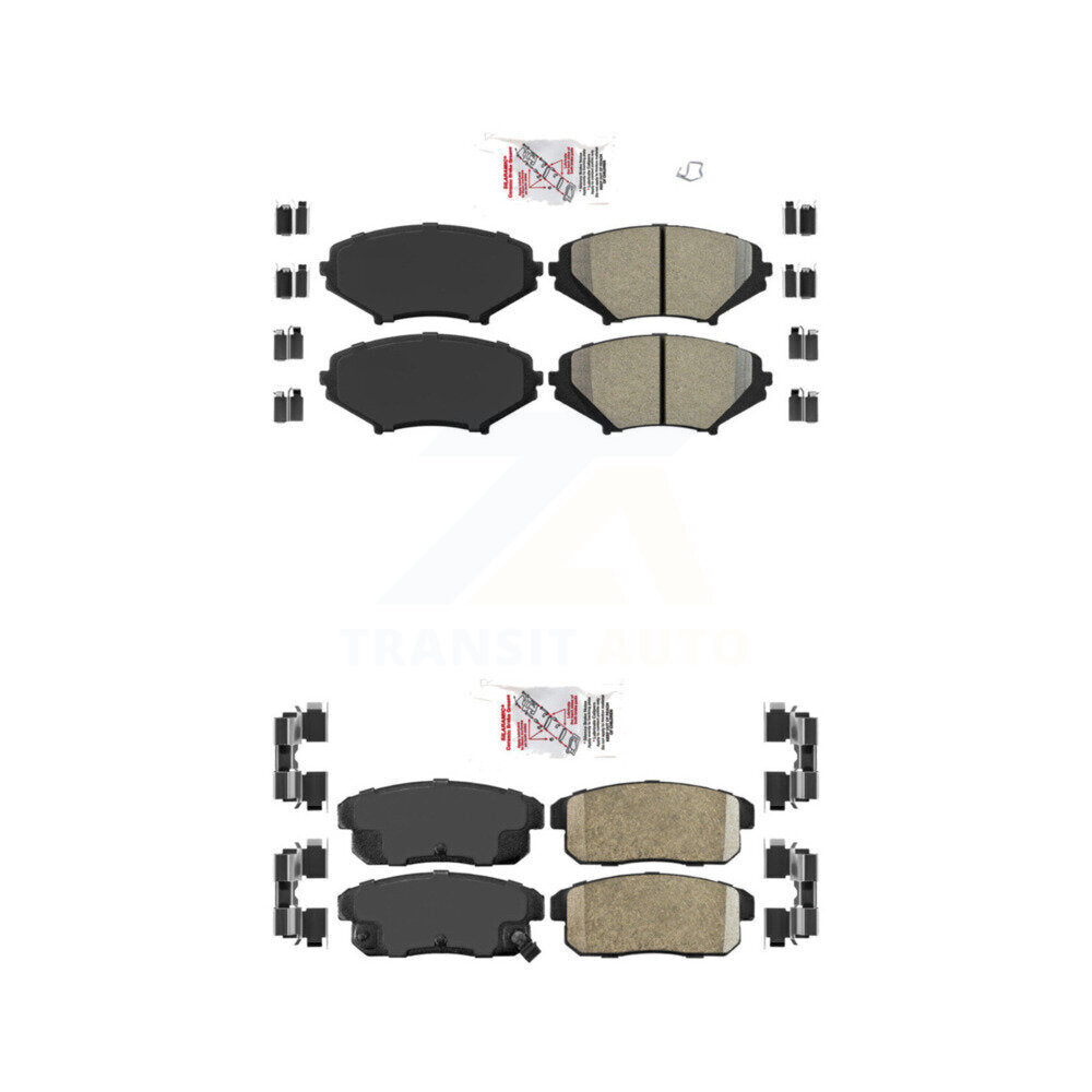 Semi-Metallic Ceramic Disc Brake Pads Front Rear Kit For Mazda RX-8