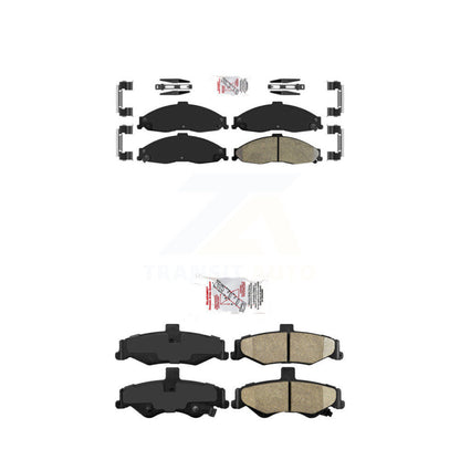 Semi-Metallic Ceramic Disc Brake Pads Front Rear Kit For Pontiac Firebird Camaro