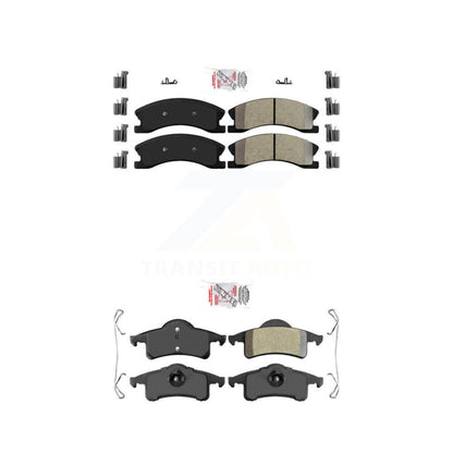 Semi-Metallic Disc Brake Pads Front Rear Kit For Jeep Grand Cherokee