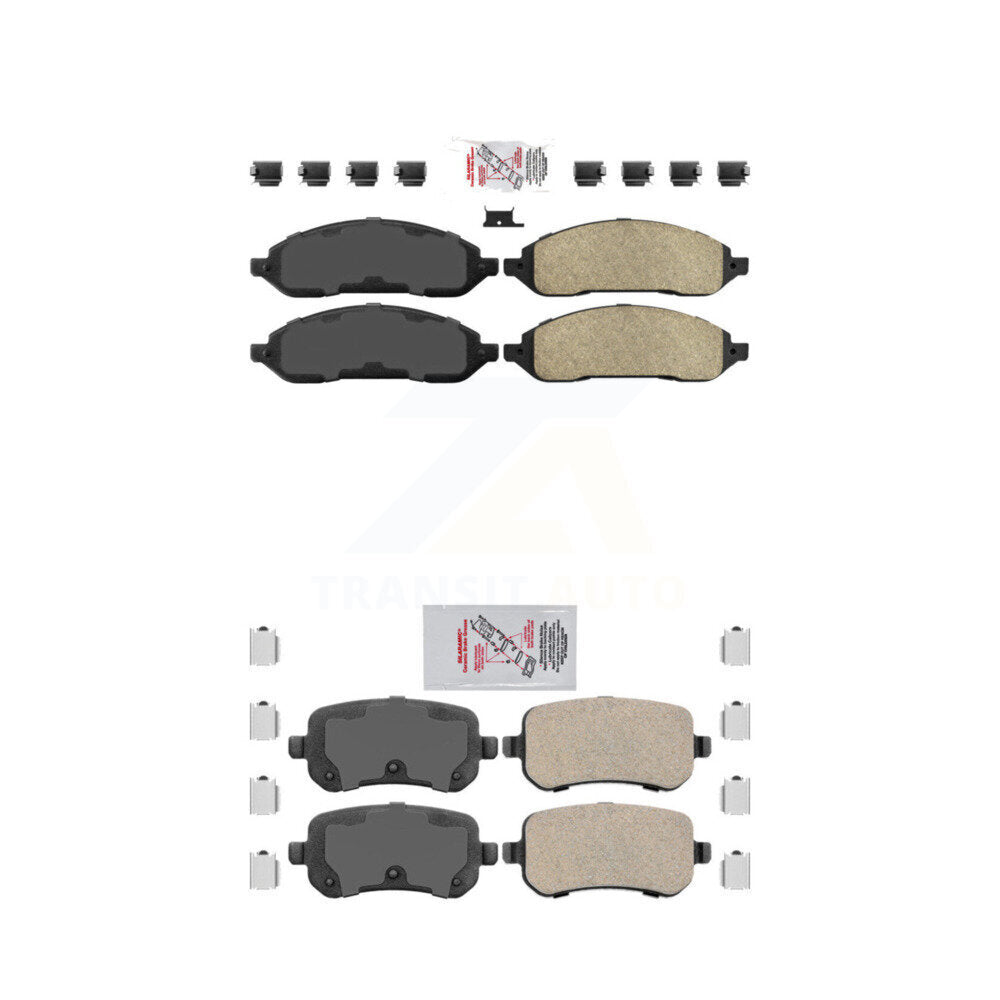 Ceramic Disc Brake Pads Front Rear Kit For Ford Freestar Mercury Monterey
