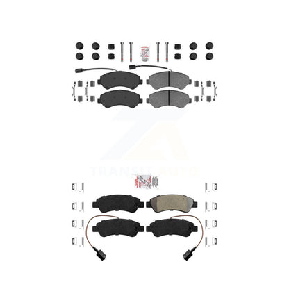 Semi-Metallic Disc Brake Pads Front Rear Kit For Ram ProMaster 2500 3500 1500