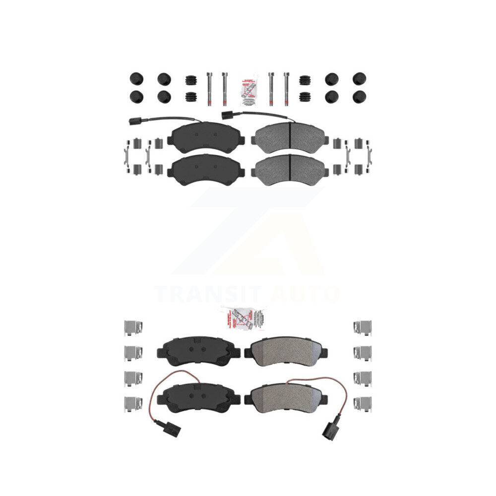 Semi-Metallic Disc Brake Pads Front Rear Kit For Ram ProMaster 2500 3500 1500