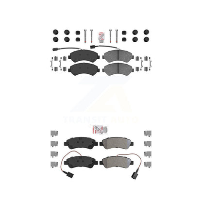 Semi-Metallic Disc Brake Pads Front Rear Kit For Ram ProMaster 2500 3500 1500