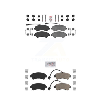 Semi-Metallic Disc Brake Pads Front Rear Kit For Ram ProMaster 2500 3500 1500