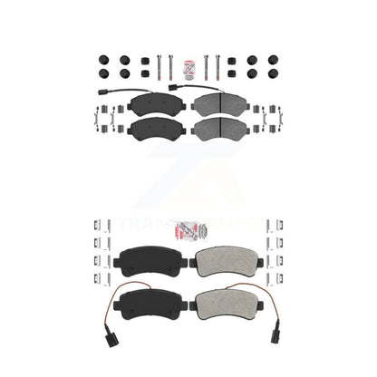 Semi-Metallic Disc Brake Pads Front Rear Kit For Ram ProMaster 2500 3500 1500