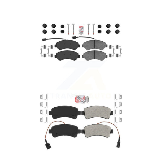Semi-Metallic Disc Brake Pads Front Rear Kit For Ram ProMaster 2500 3500 1500