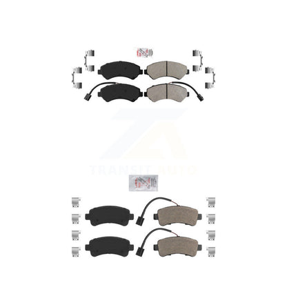 Semi-Metallic Disc Brake Pads Front Rear Kit For Ram ProMaster 2500 3500 1500