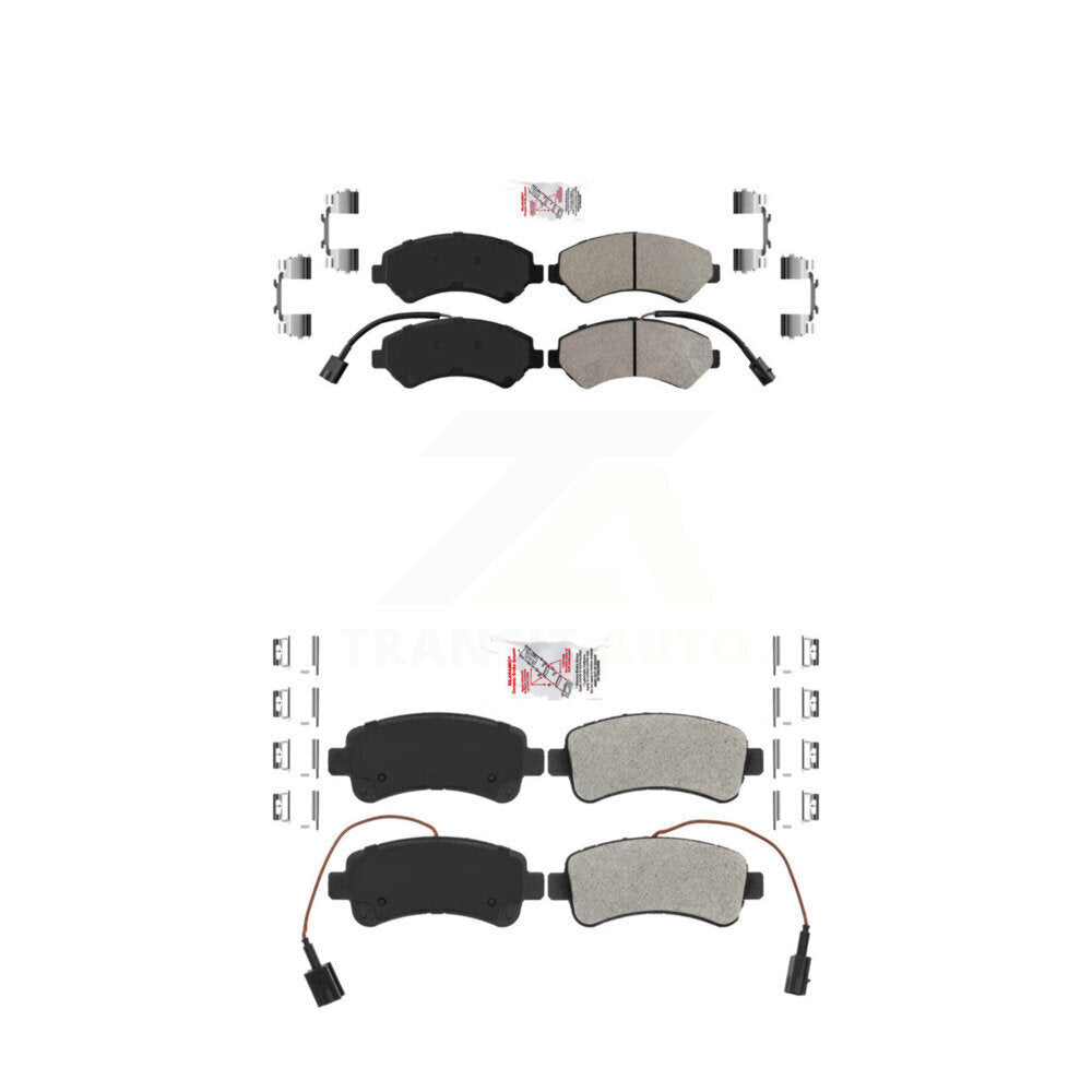 Semi-Metallic Disc Brake Pads Front Rear Kit For Ram ProMaster 2500 3500 1500
