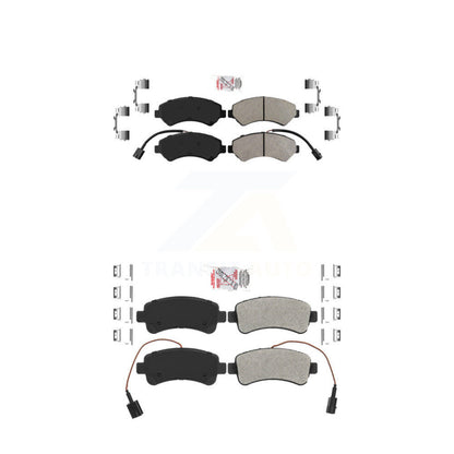 Semi-Metallic Disc Brake Pads Front Rear Kit For Ram ProMaster 2500 3500 1500