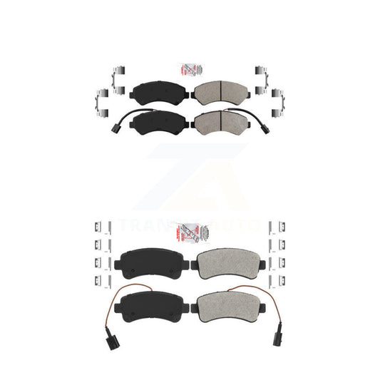 Semi-Metallic Disc Brake Pads Front Rear Kit For Ram ProMaster 2500 3500 1500