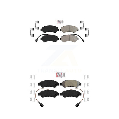 Semi-Metallic Disc Brake Pads Front Rear Kit For Ram ProMaster 2500 3500 1500
