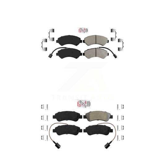 Semi-Metallic Disc Brake Pads Front Rear Kit For Ram ProMaster 2500 3500 1500
