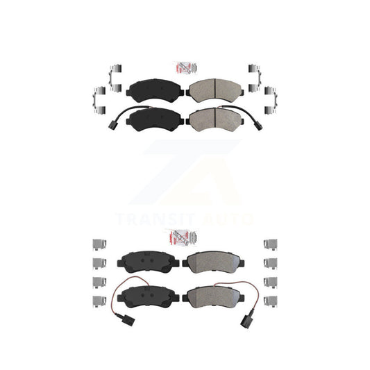 Semi-Metallic Disc Brake Pads Front Rear Kit For Ram ProMaster 2500 3500 1500