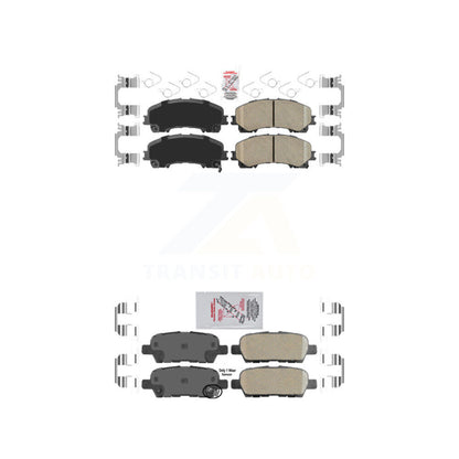 Ceramic Disc Brake Pads Front Rear Kit For Nissan Rogue INFINITI QX50