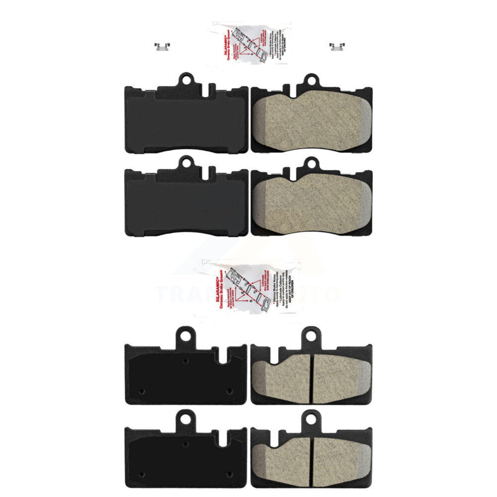 Semi-Metallic Disc Brake Pads Front Rear Kit For 2001-2006 Lexus LS430