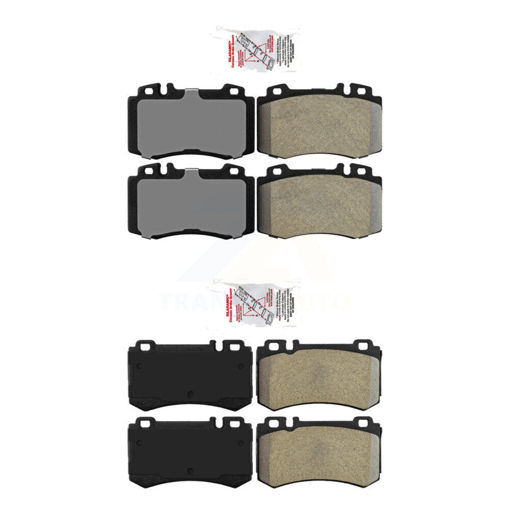 Semi-Metallic Disc Brake Pads Front Rear Kit For Mercedes-Benz SLK55 AMG E55
