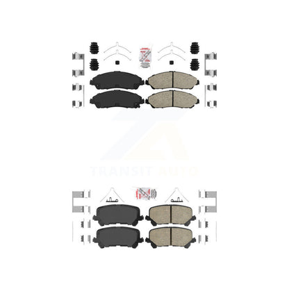 Ceramic Disc Brake Pads Front Rear Kit For Honda Pilot Ridgeline Acura MDX