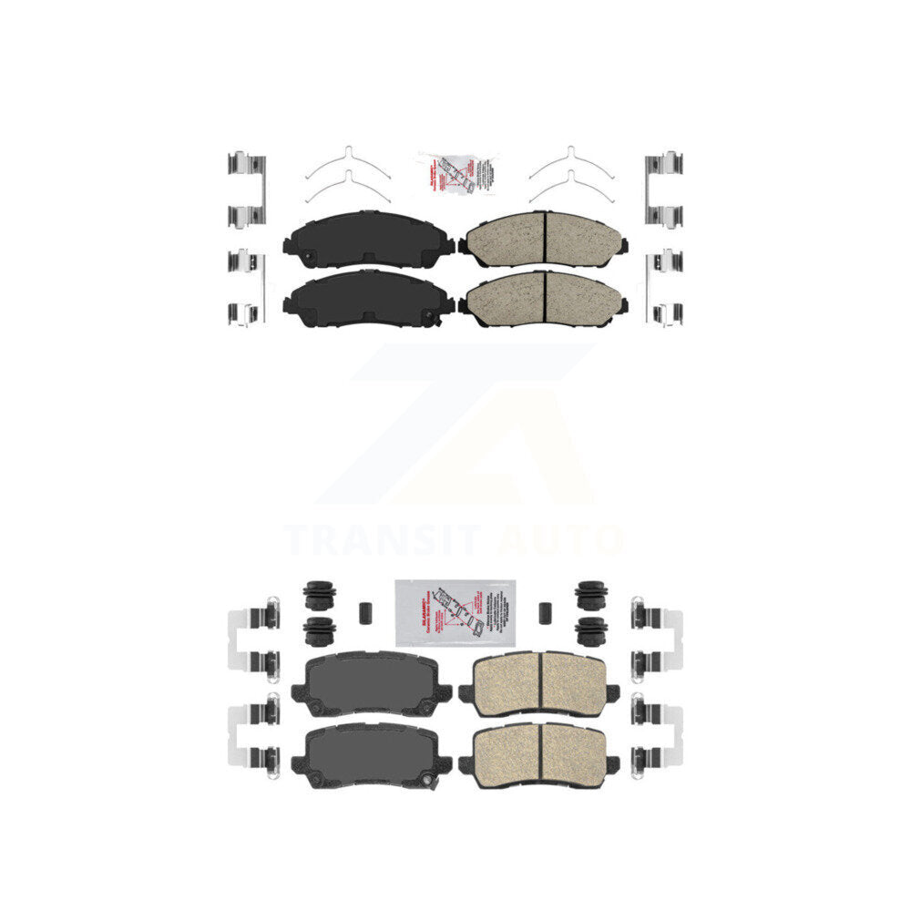 Ceramic Disc Brake Pads Front Rear Kit For 2017-2020 Acura MDX