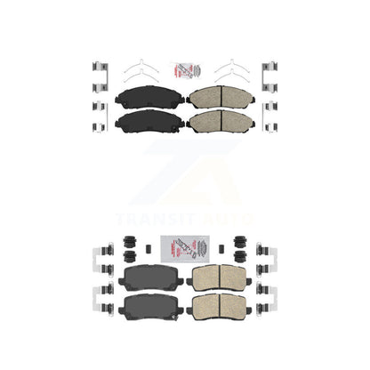 Ceramic Disc Brake Pads Front Rear Kit For 2017-2020 Acura MDX