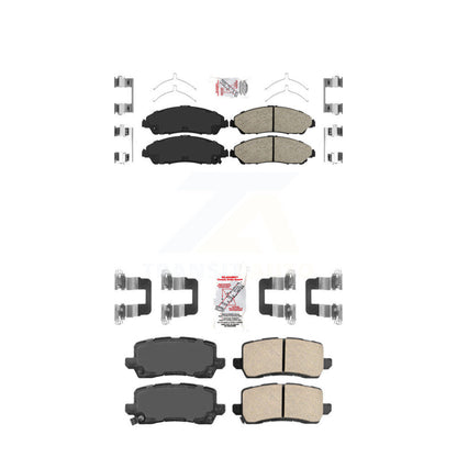 Ceramic Disc Brake Pads Front Rear Kit For 2017-2020 Acura MDX