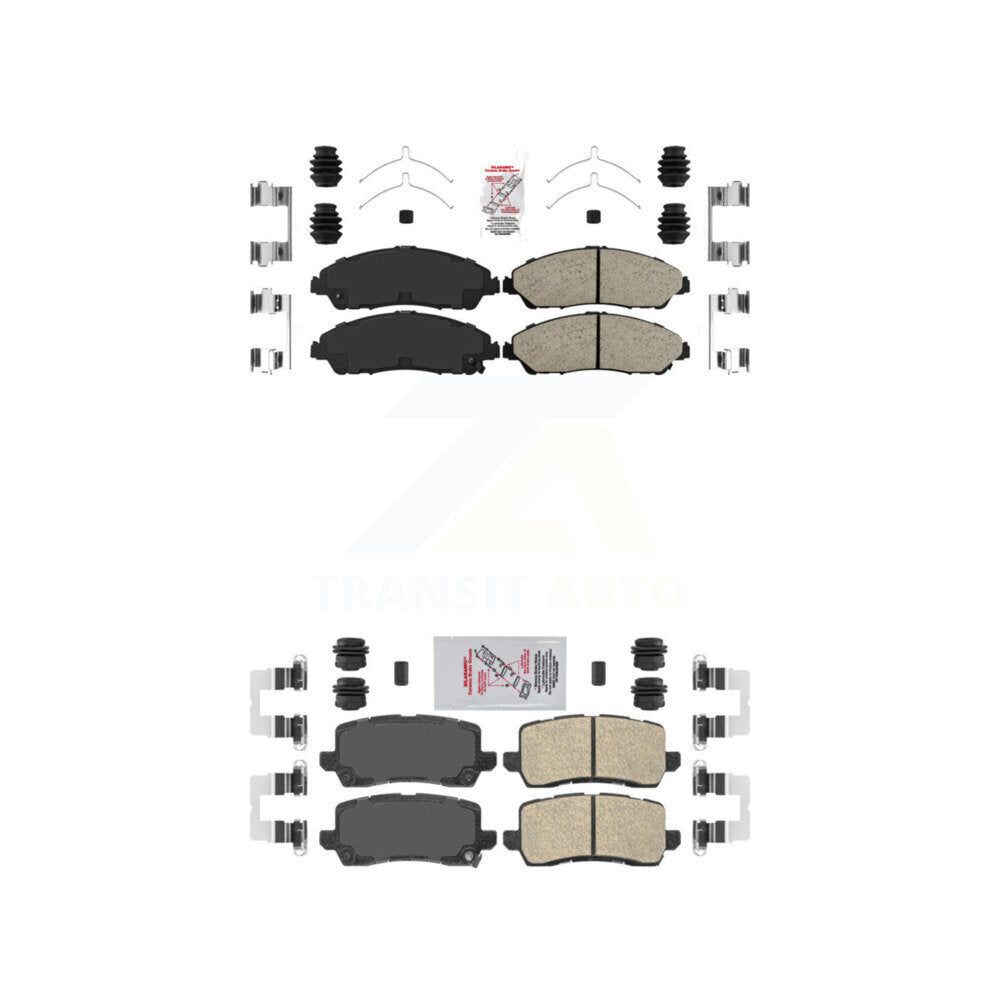 Ceramic Disc Brake Pads Front Rear Kit For 2017-2020 Acura MDX