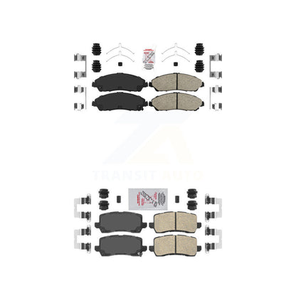Ceramic Disc Brake Pads Front Rear Kit For 2017-2020 Acura MDX