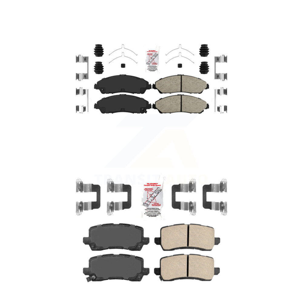 Ceramic Disc Brake Pads Front Rear Kit For 2017-2020 Acura MDX