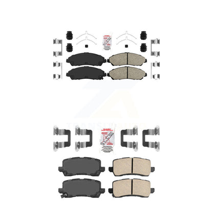 Ceramic Disc Brake Pads Front Rear Kit For 2017-2020 Acura MDX