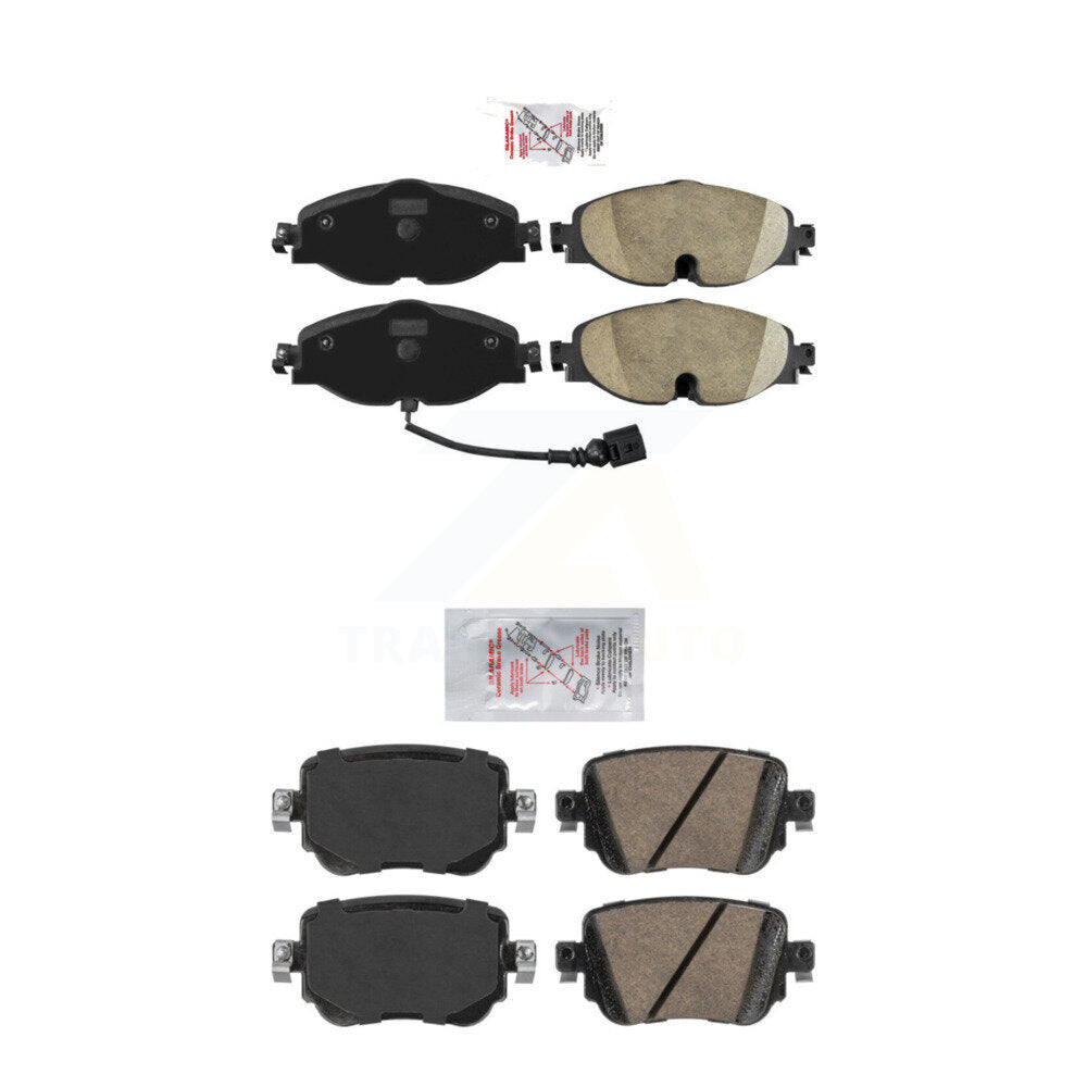 Ceramic Disc Brake Pads Front Rear Kit For Volkswagen Golf SportWagen GTI Passat