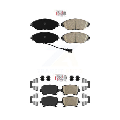 Ceramic Disc Brake Pads Front Rear Kit For Volkswagen GTI CC