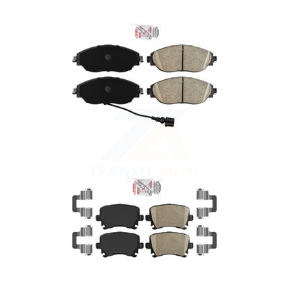 Ceramic Disc Brake Pads Front Rear Kit For Volkswagen GTI CC