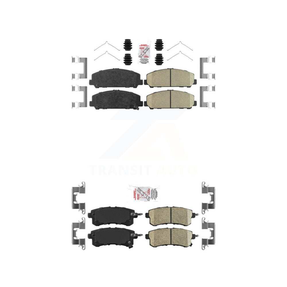 Ceramic Disc Brake Pads Front Rear Kit For INFINITI QX80 Nissan Armada QX56