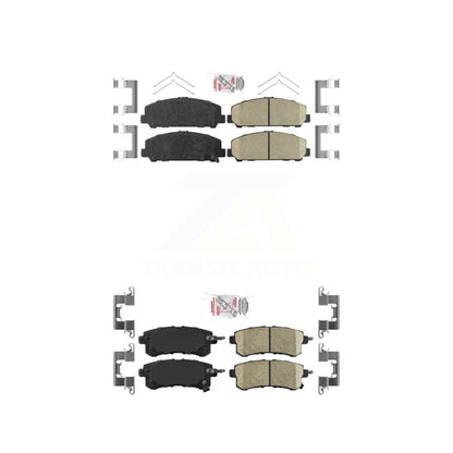 Ceramic Disc Brake Pads Front Rear Kit For INFINITI QX80 Nissan Armada QX56