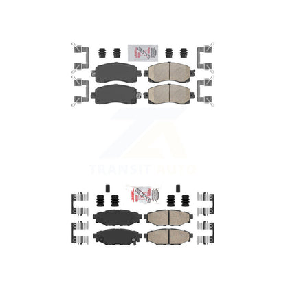 Ceramic Disc Brake Pads Front Rear Kit For Subaru Crosstrek Impreza