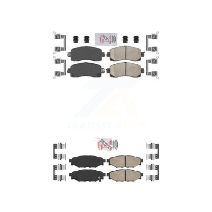 Ceramic Disc Brake Pads Front Rear Kit For Subaru Crosstrek Impreza