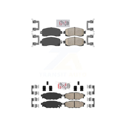 Ceramic Disc Brake Pads Front Rear Kit For Subaru Crosstrek Impreza