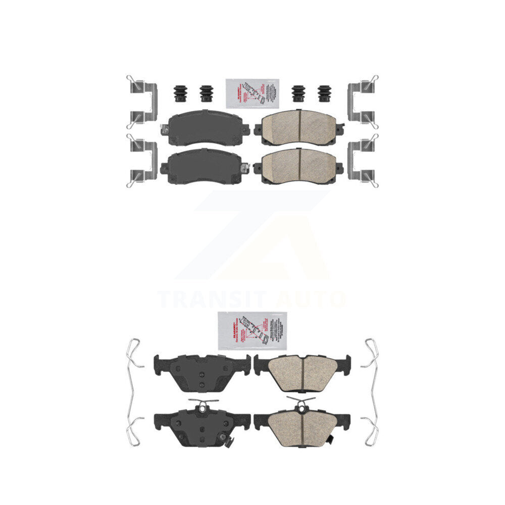 Ceramic Disc Brake Pads Front Rear Kit For Subaru Crosstrek Forester Outback WRX