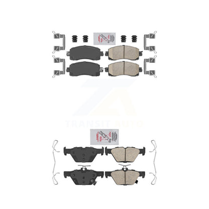 Ceramic Disc Brake Pads Front Rear Kit For Subaru Crosstrek Forester Outback WRX