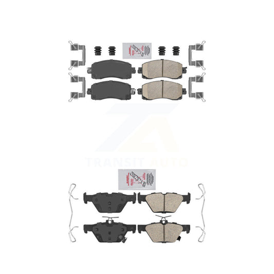 Ceramic Disc Brake Pads Front Rear Kit For Subaru Crosstrek Forester Outback WRX