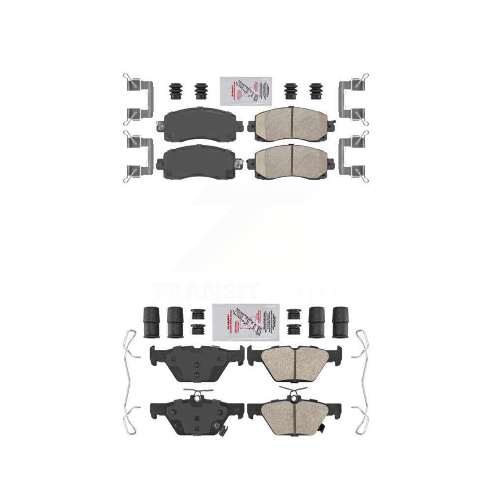 Ceramic Disc Brake Pads Front Rear Kit For Subaru Crosstrek Forester Outback WRX