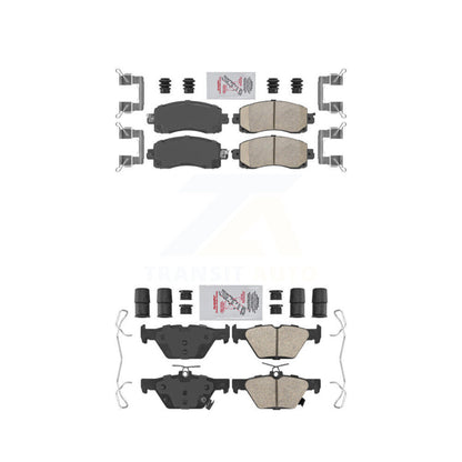 Ceramic Disc Brake Pads Front Rear Kit For Subaru Crosstrek Forester Outback WRX