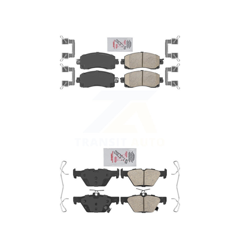 Ceramic Disc Brake Pads Front Rear Kit For Subaru Crosstrek Forester Outback WRX