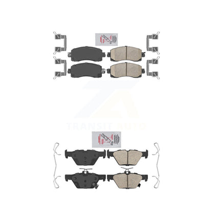 Ceramic Disc Brake Pads Front Rear Kit For Subaru Crosstrek Forester Outback WRX