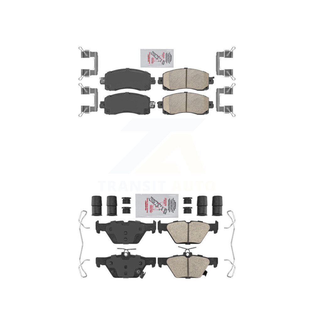 Ceramic Disc Brake Pads Front Rear Kit For Subaru Crosstrek Forester Outback WRX