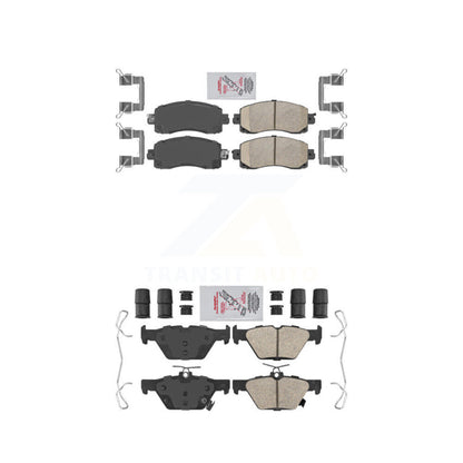 Ceramic Disc Brake Pads Front Rear Kit For Subaru Crosstrek Forester Outback WRX