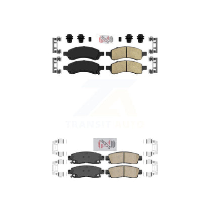 Ceramic Disc Brake Pads Front Rear Kit For GMC Acadia Buick Enclave Chevrolet