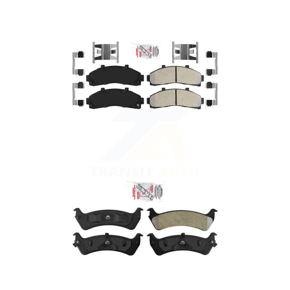 Semi-Metallic Disc Brake Pads Front Rear Kit For Ford Ranger Explorer Mercury