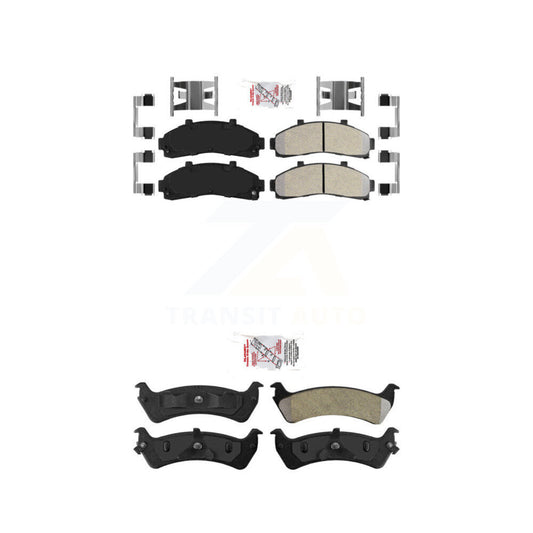 Semi-Metallic Disc Brake Pads Front Rear Kit For Ford Ranger Explorer Mercury