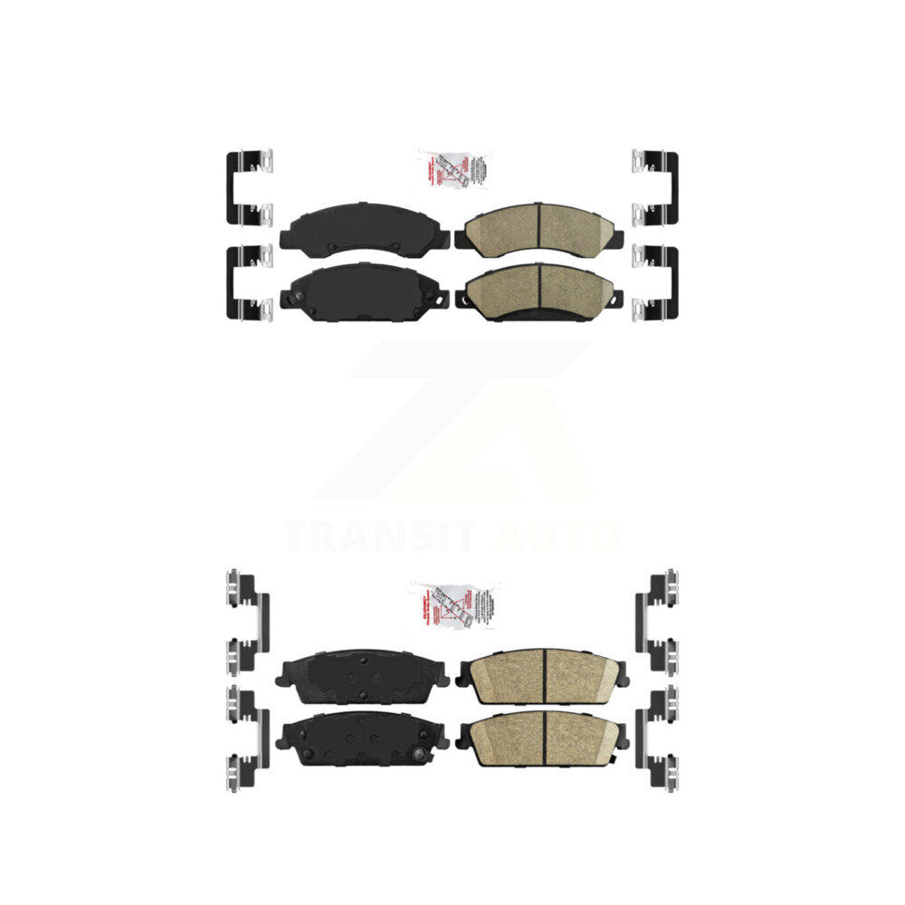 Ceramic Disc Brake Pads Front Rear Kit For Chevrolet Avalanche Cadillac GMC XL